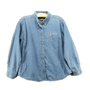 Blue Generation Women's Girls Scouts Button-Down Shirt Blue M Hoosier Capital